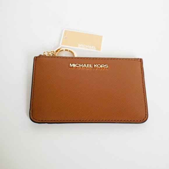 Michael Kors JST S Coin Pouch ID Wallet Brown - Picture 5 of 8